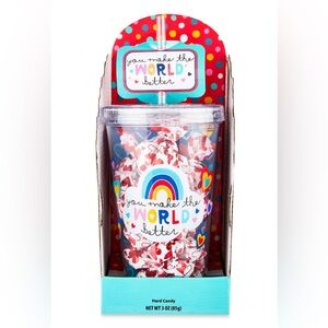 Colorful Party Tumbler with Hard Candy Teacher Nurse Gift Appreciation